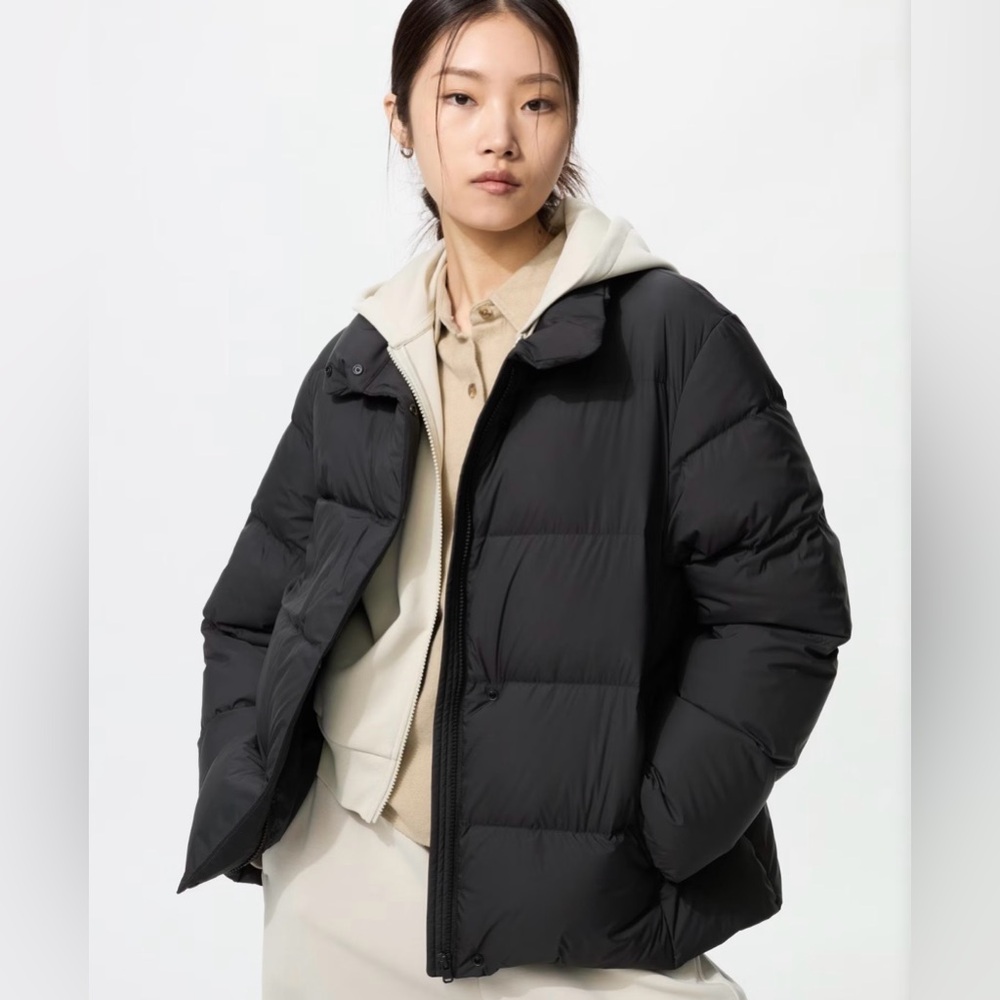 Uniqlo Powder Soft Down Black Jacket
